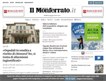 Tablet Screenshot of ilmonferrato.it